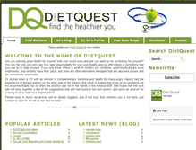 Tablet Screenshot of dietquest.co.za